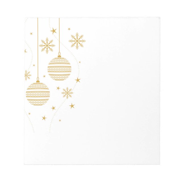 Christmas Ornaments Notepad (Front)