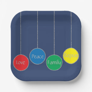 Christmas Ornaments Paper Plates