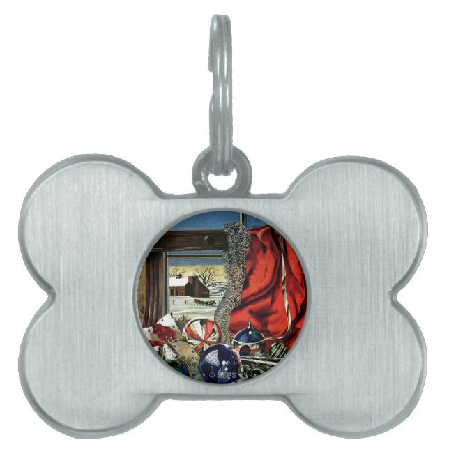 Christmas Ornaments Pet ID Tag (Front)