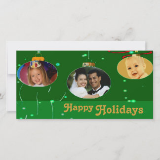 Christmas Ornaments Photo Frames Holiday Card
