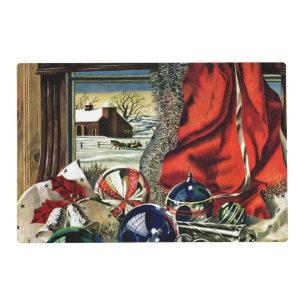Christmas Ornaments Placemat