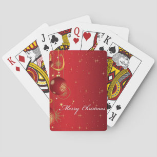 Christmas Ornaments Poker Cards