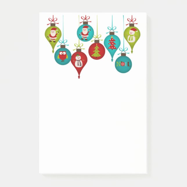 Christmas Ornaments Post-it Notes (Front)