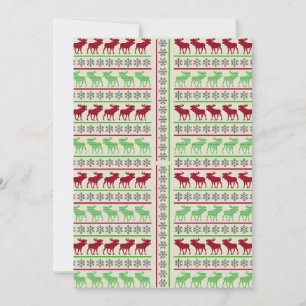 CHRISTMAS ORNAMENTS REINDEER INVITATION