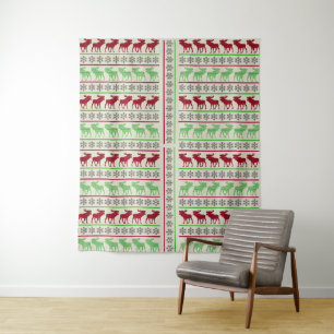 CHRISTMAS ORNAMENTS REINDEER  TAPESTRY