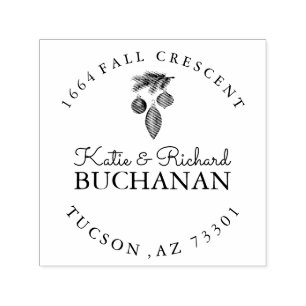 Christmas Ornaments Rubber Address Stamp