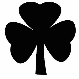 Christmas Ornaments Shamrock Black Cutout