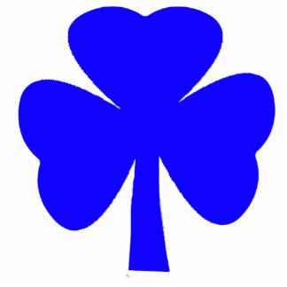 Christmas Ornaments Shamrock Blue Statuette
