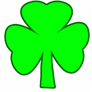 Christmas Ornaments Shamrock Green Dark Green Cutout