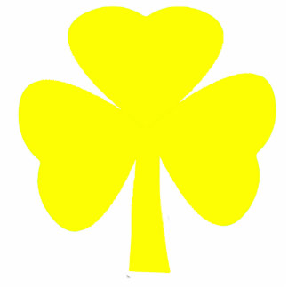 Christmas Ornaments Shamrock Yellow Statuette