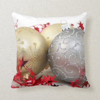 Christmas Ornaments Sparkle Throw Pillow