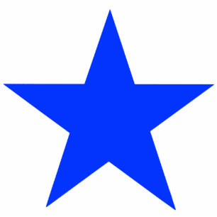 Christmas Ornaments Star Blue Statuette