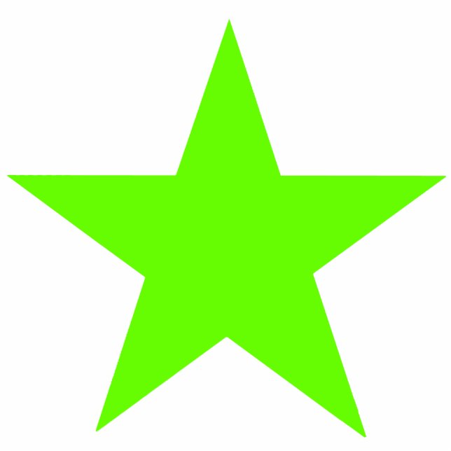 Christmas Ornaments Star Green Lighter Cutout (Front)