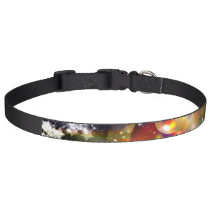 Christmas Ornaments, Stars and Lights Dog Collar