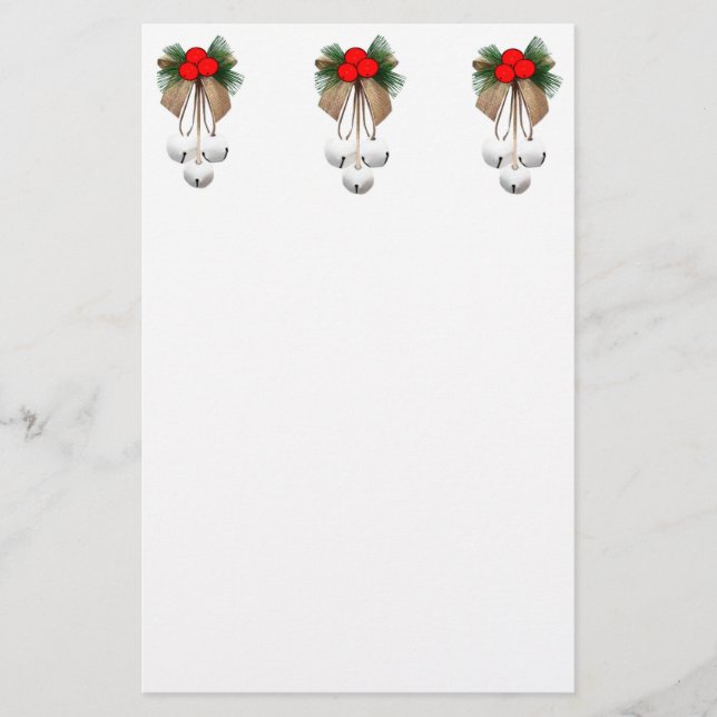 Christmas Ornaments Stationery Paper (Front)