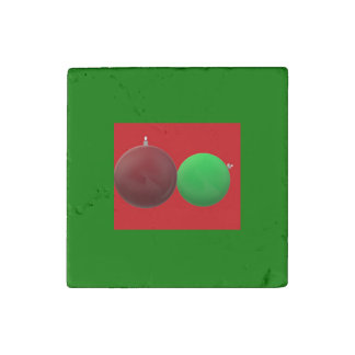 Christmas Ornaments Stone Magnet