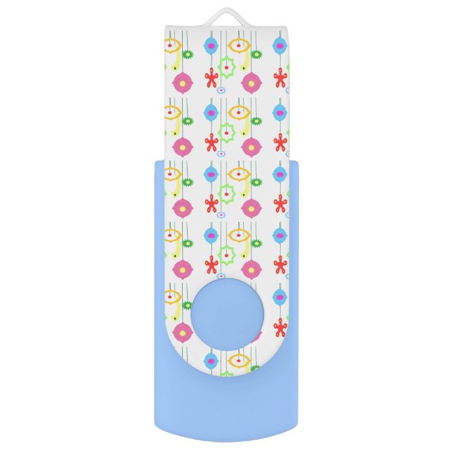 Christmas Ornaments Swivel USB 2.0 Flash Drive (Front Vertical)