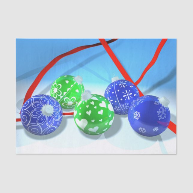 Christmas ornaments tissue paper (Front)