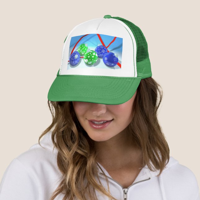 Christmas ornaments trucker hat (In Situ)