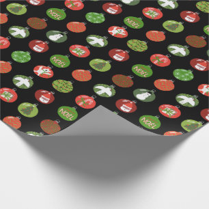 Christmas Ornaments Xmas Balls CUSTOM Holiday Wrapping Paper