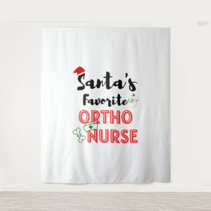 Christmas Orthopedic Nurse Tapestry