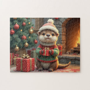Christmas Otter Jigsaw Puzzle