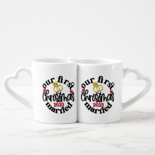 Christmas Our First Christmas Married Mugs  