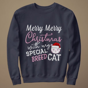 Christmas Outfit Merry Party Personalized Cat Pet Sweatshirt