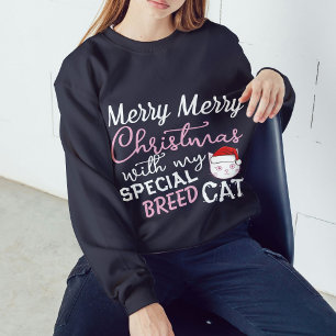 Christmas Outfit Merry Party Personalized Cat Pet Sweatshirt