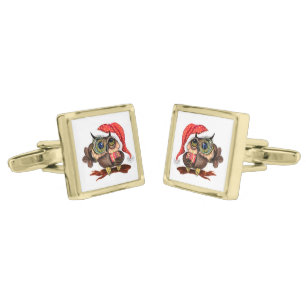 Christmas Owl Cufflinks