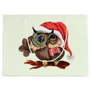 Christmas Owl Gift Bag