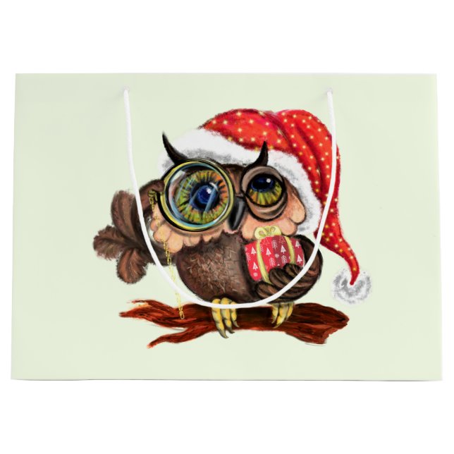Christmas Owl Gift Bag (Front)