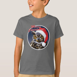Christmas Owl - Kids' Basic Hanes T-Shirt