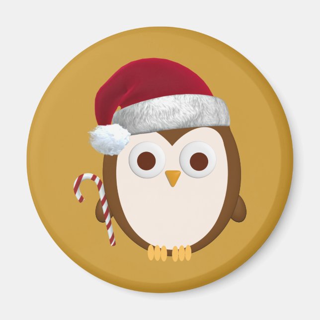 Christmas Owl Magnet (Front)