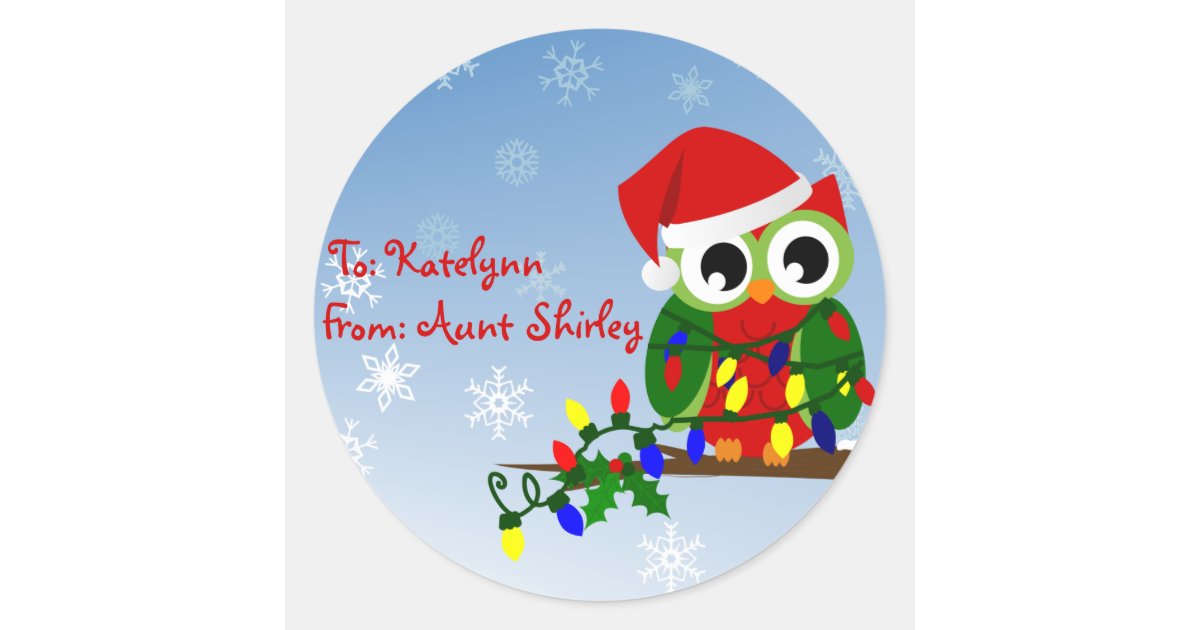 Custom gift tag labels