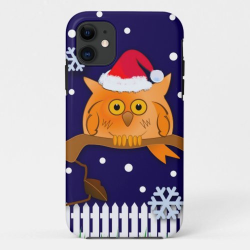 Christmas Owl Snow iPhone 5 case