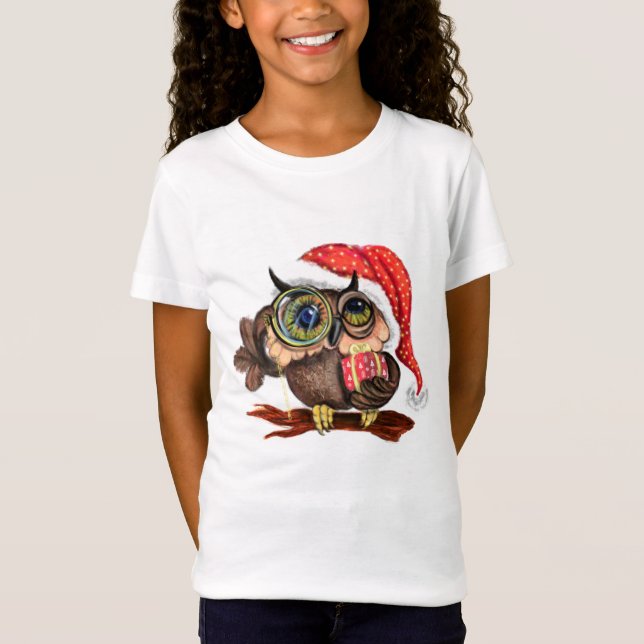 Christmas Owl T-Shirt (Front)