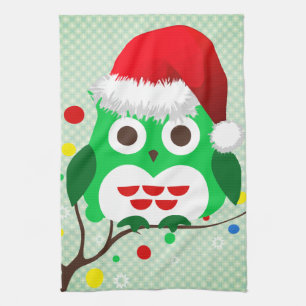 Christmas Owl Trend Kitchen Towel