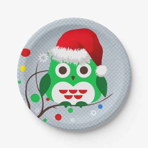 Christmas Owl Trend Paper Plates