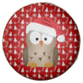 Christmas Owl with Santa Hat Chocolate Dipped Oreo (Front)