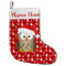 Christmas Owl with Santa Hat