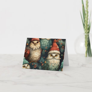 Christmas Owls Card