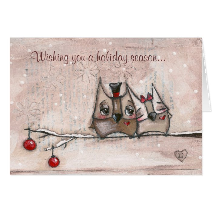 Christmas Owls - Christmas Card | Zazzle