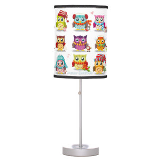 Christmas Owls decoration Table Lamp
