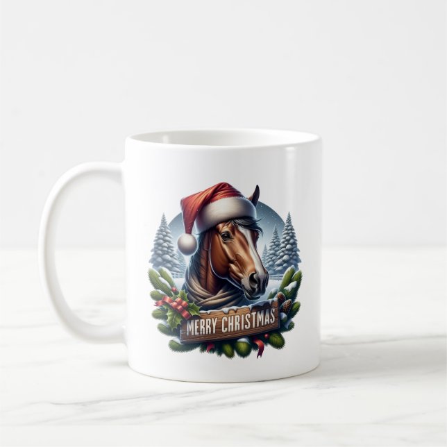 Christmas Paard Coffee Mug (Left)
