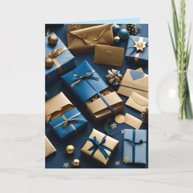 christmas packages greeting card (Front)