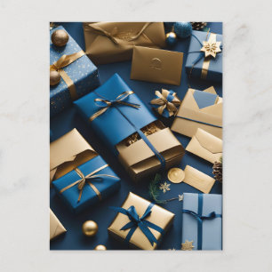 christmas packages postcard