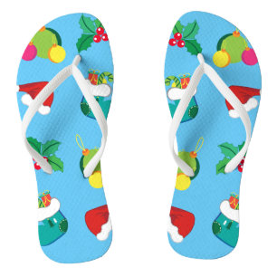 Christmas Pair of Flip Flops