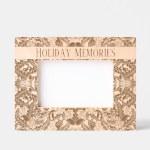 Christmas Paisley "Holiday Memories" Engraved Frames