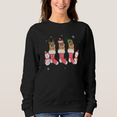 Christmas Pajama Australian Cattle Dog Xmas Socks Sweatshirt